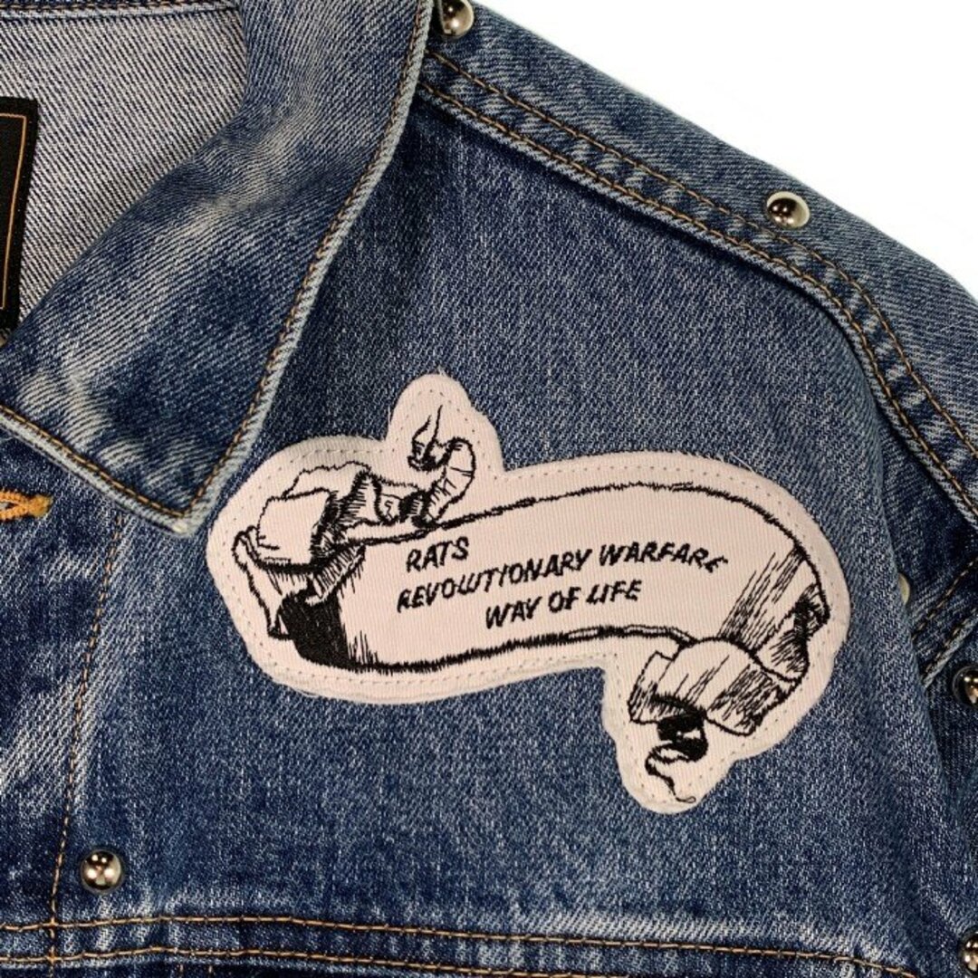 RATS(ラッツ)のRATS ラッツ 24SS 3RD TYPE PRINT DENIM JACKET サードタイプ プリントデニムジャケット インディゴ Size L メンズのジャケット/アウター(Gジャン/デニムジャケット)の商品写真