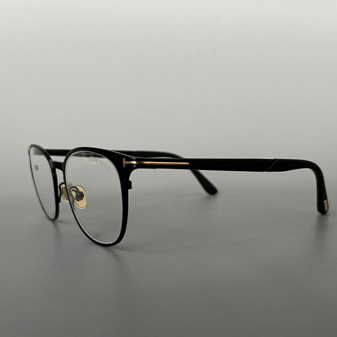 TOM FORD EYEWEAR(トムフォードアイウェア)のメガネ トムフォード ブルーライトカットメガネ ボストン ブラック 黒 金 レディースのファッション小物(サングラス/メガネ)の商品写真