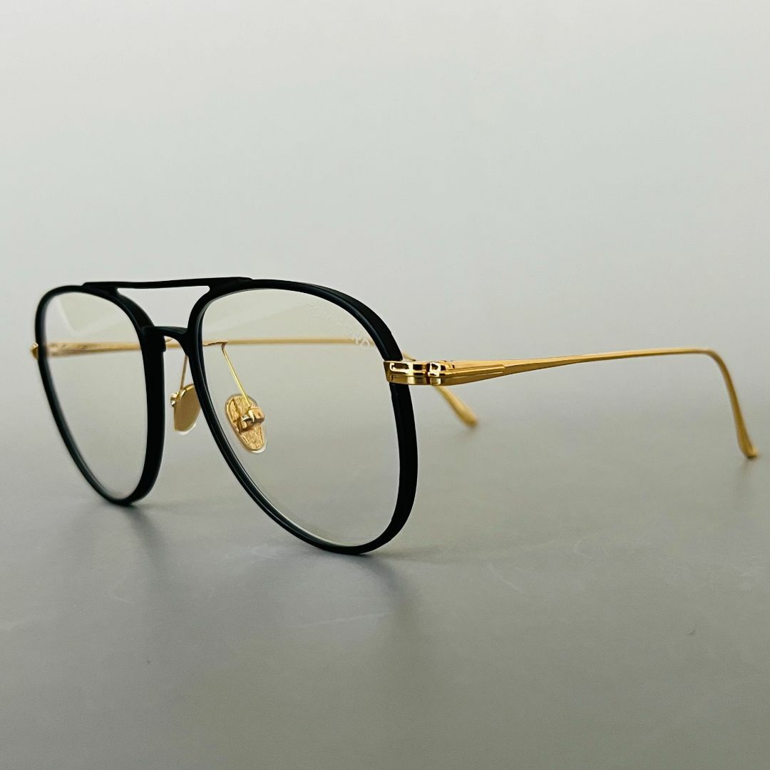 TOM FORD EYEWEAR(トムフォードアイウェア)のトムフォード ティアドロップ メガネ ブルーライトカット ブラック ゴールド 黒 メンズのファッション小物(サングラス/メガネ)の商品写真