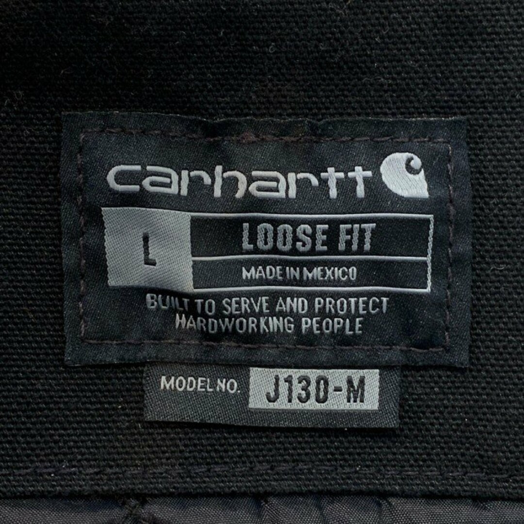 carhartt(カーハート)のCarhartt カーハート Active Jacket アクティブジャケット ダック ブラック J130-M 104050 Size L メンズのジャケット/アウター(その他)の商品写真