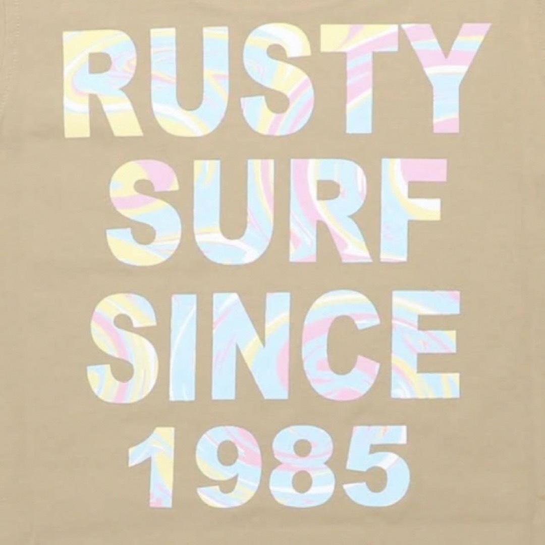 RUSTY(ラスティ)のラスティ　120 女の子　ガールズ　Tシャツ　半袖　ロンT ワンピース　ブラウン キッズ/ベビー/マタニティのキッズ服女の子用(90cm~)(Tシャツ/カットソー)の商品写真