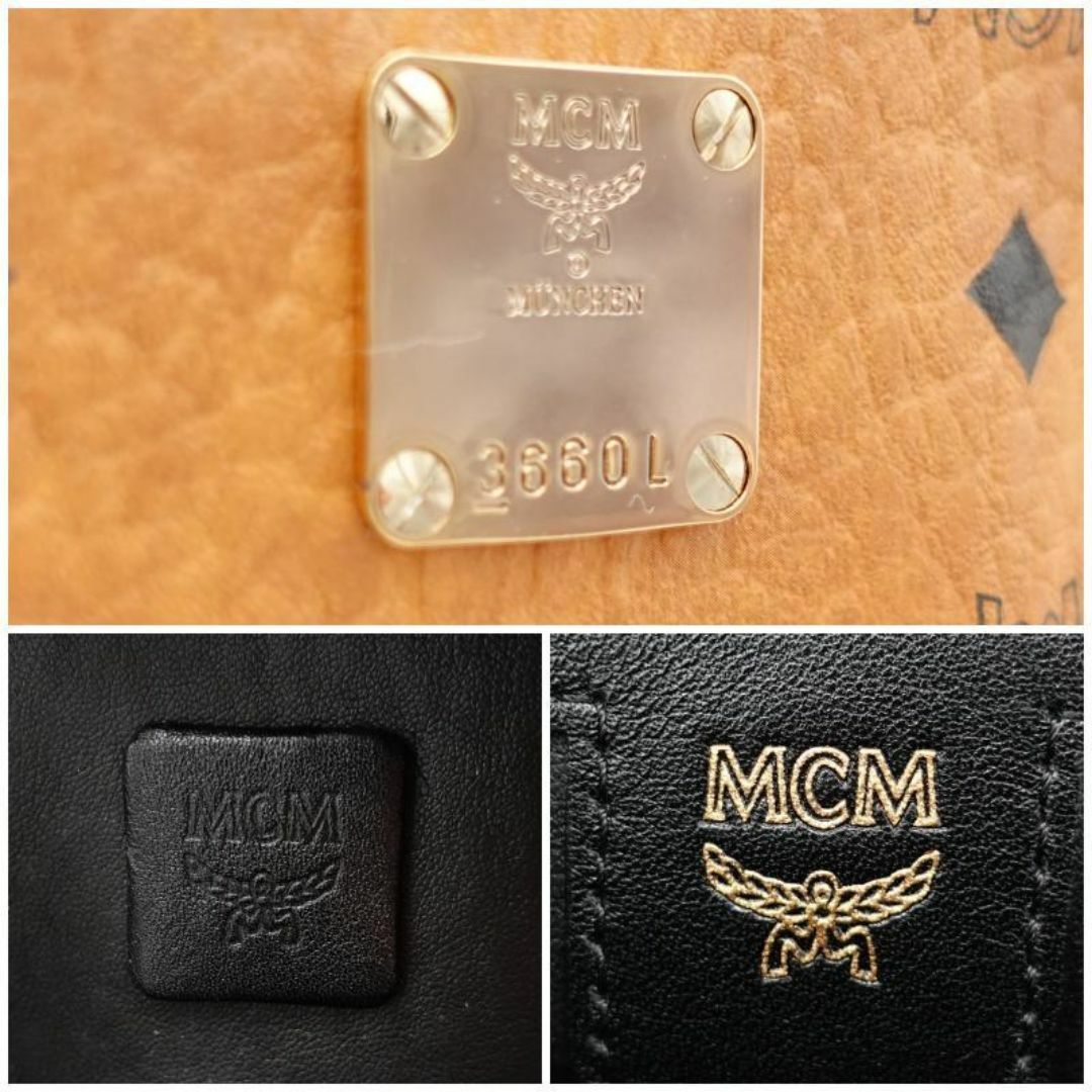 MCM(エムシーエム)のMCM エムシーエム ヴィセトス リュック バックパック ブラウン スタッズ レディースのバッグ(リュック/バックパック)の商品写真