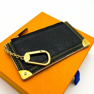 ルイヴィトン(LOUIS VUITTON)の【極美品】ルイヴィトン　ポシェットクレ　コインケース　スハリ　小銭入れ　黒(コインケース)