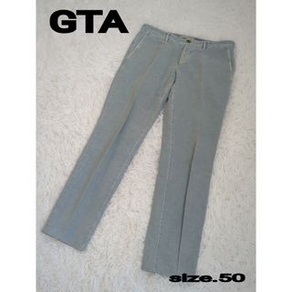 美品　GTA　ジーティーアー　メンズ　水色　アイスブルー　スラックス　チノ(スラックス)