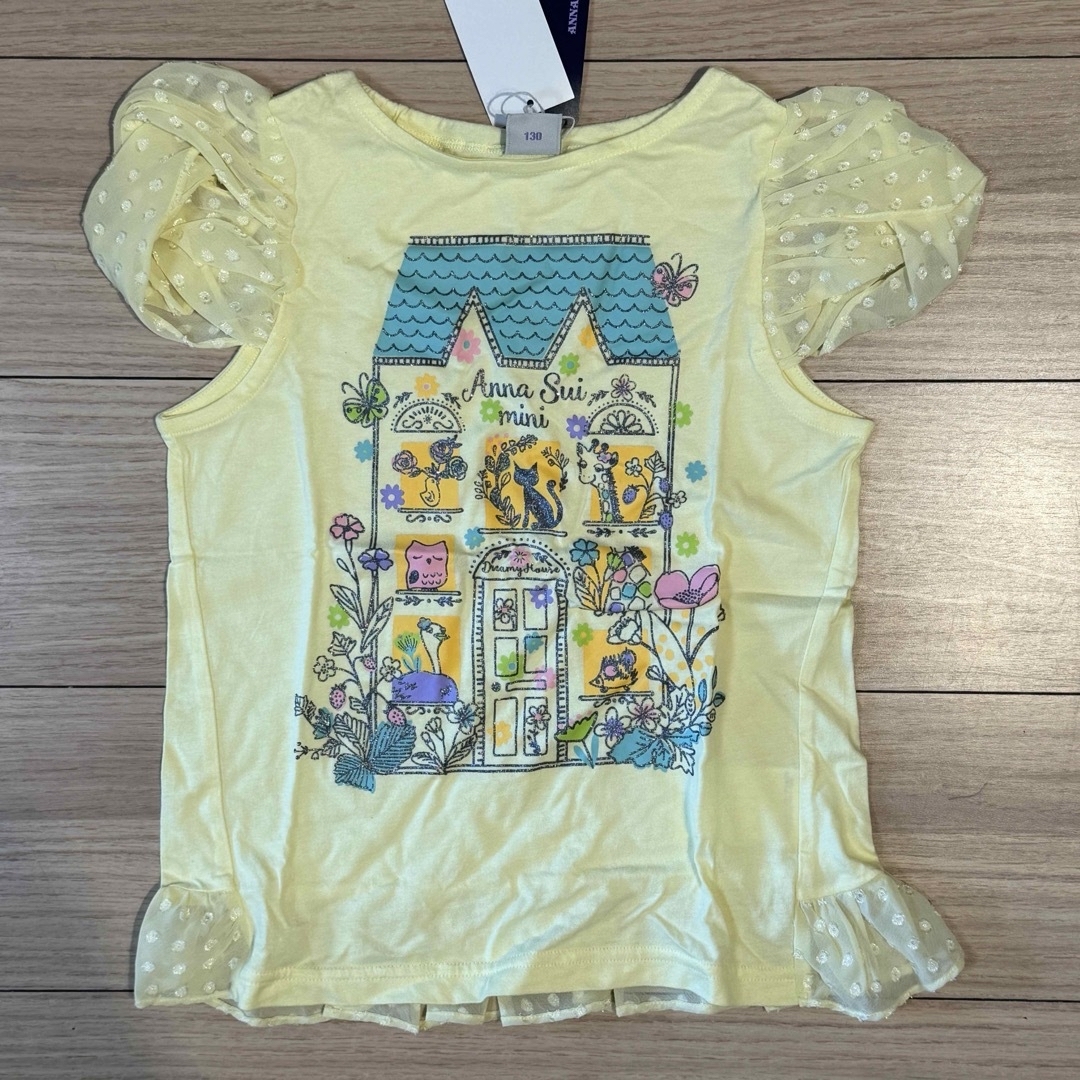 ANNA SUI mini(アナスイミニ)の新品★アナスイミニネコTシャツ キッズ/ベビー/マタニティのキッズ服女の子用(90cm~)(Tシャツ/カットソー)の商品写真