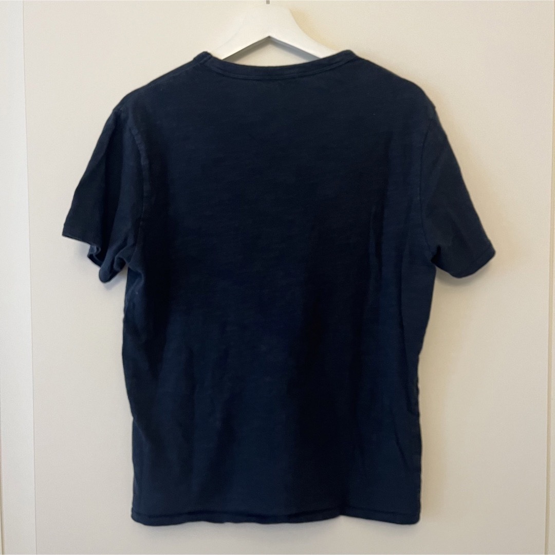 MUJI (無印良品)(ムジルシリョウヒン)の無印★メンズM 半袖Tシャツ　ネイビー　コットン100% メンズのトップス(Tシャツ/カットソー(半袖/袖なし))の商品写真