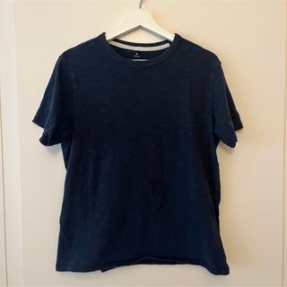 MUJI (無印良品) - 無印★メンズM 半袖Tシャツ　ネイビー　コットン100%