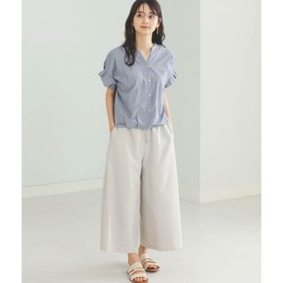 ビームス(BEAMS)のBEAMS HEARTスキッパーネックカットソー(ブルー)(シャツ/ブラウス(半袖/袖なし))