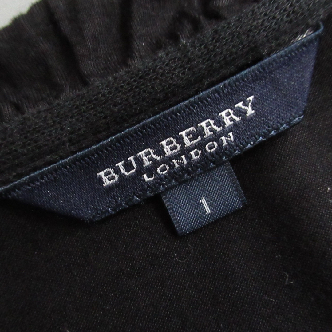 BURBERRY(バーバリー)のBURBERRY LONDON レーヨン ニット ジャージ カーディガン 1 黒 レディースのトップス(カーディガン)の商品写真