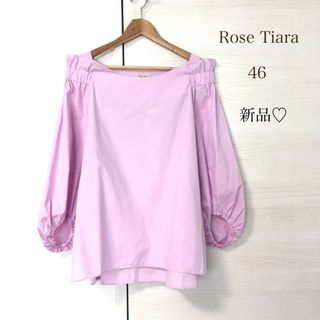 Rose Tiara - 【新品】Rose Tiara 2way ボリュームスリーブブラウス 大きいサイズ