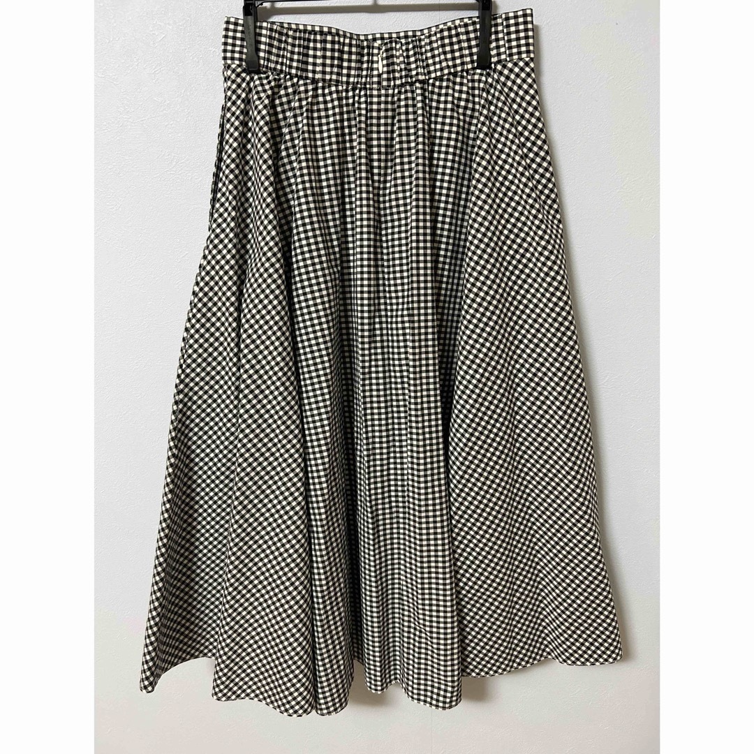 UNIQLO(ユニクロ)のユニクロ　ギンガムチェック　フレアスカート レディースのスカート(ロングスカート)の商品写真