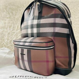 BURBERRY - 【現行極美品】バーバリー　リュック　デイバッグ　ジャイアントノバチェック　ロゴ