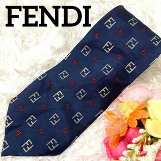 フェンディ(FENDI)の【世界高級ブランド】フェンディ　ジャガードネクタイ　総柄(ネクタイ)