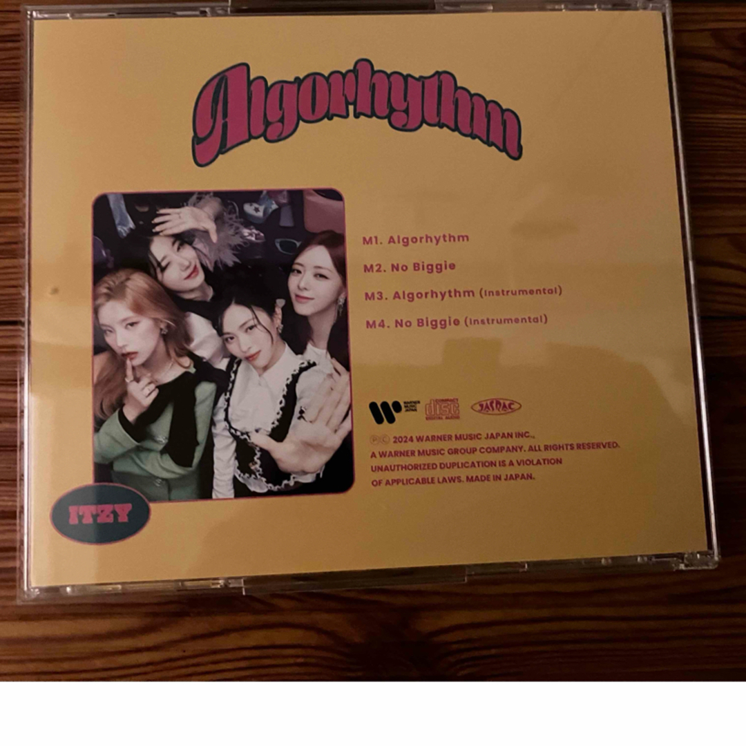 トレカ、シリアルなし　ITZY Algorhythm アルゴリズム　通常盤CD エンタメ/ホビーのCD(K-POP/アジア)の商品写真