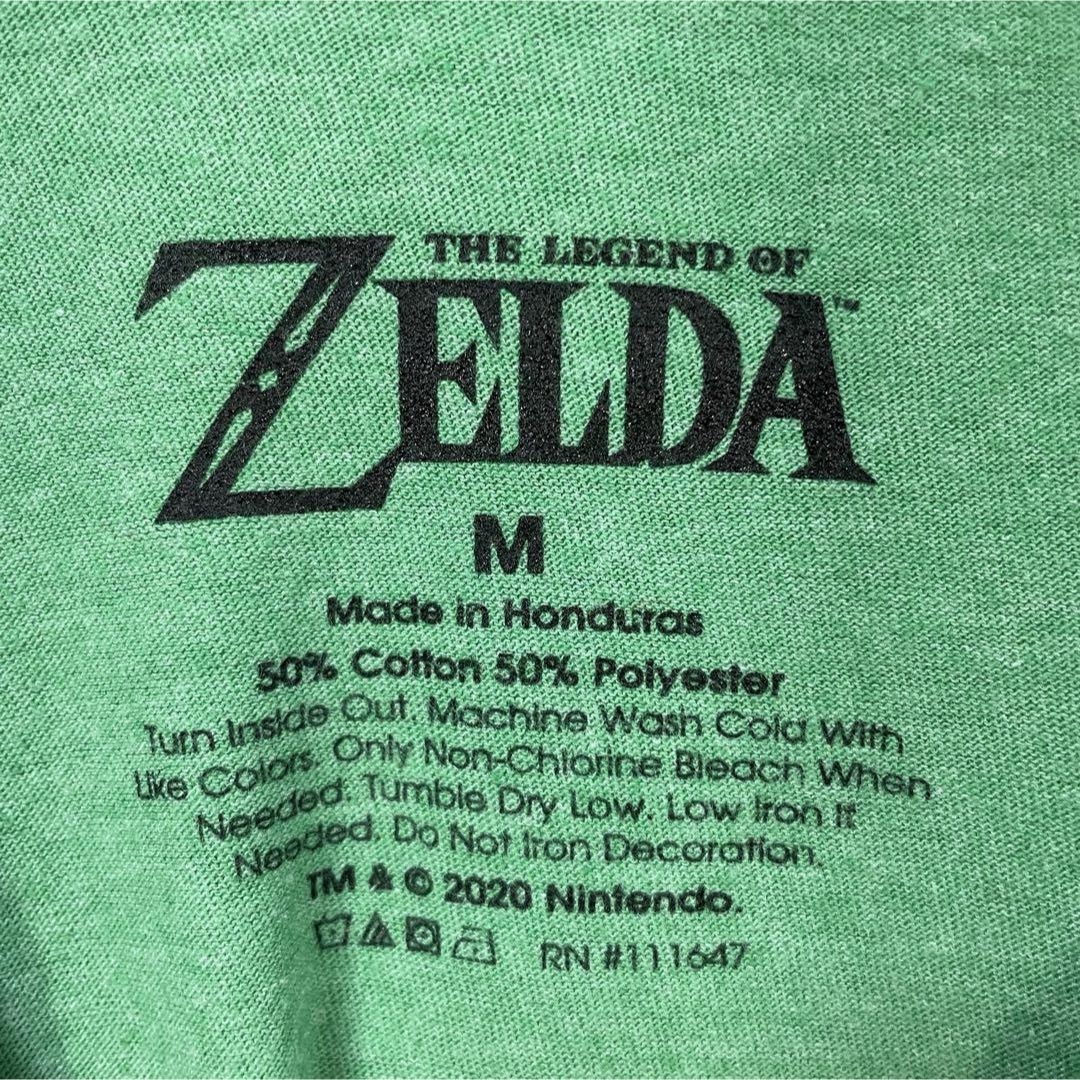 【グリーン、ゼルダの伝説】任天堂レトロゲームTシャツ古着リンク　　剣　一点もの メンズのトップス(Tシャツ/カットソー(半袖/袖なし))の商品写真