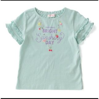 mezzo piano - ★新品★メゾピアノ フルーツネックレス風フリル袖Tシャツ