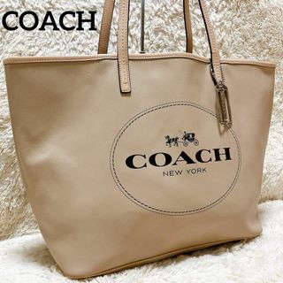 コーチ(COACH)のCOACH トートバッグ ハンドバッグ デカロゴ シルバー F31315 レザー(トートバッグ)