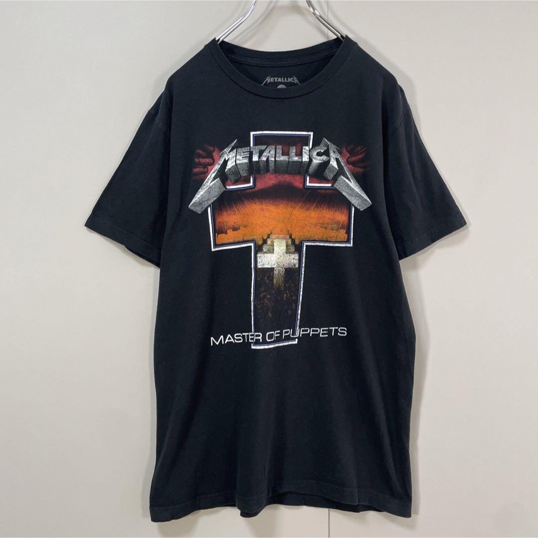 VINTAGE(ヴィンテージ)の【メキシコ製、バンドTシャツ】メタリカ古着ビックロゴプリント半袖メタルバンドM  メンズのトップス(Tシャツ/カットソー(半袖/袖なし))の商品写真