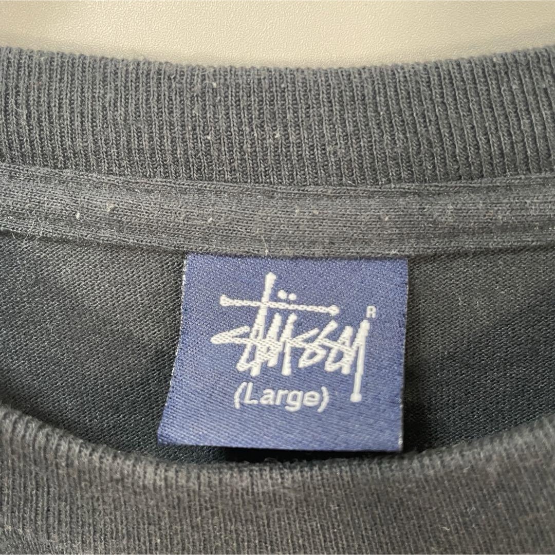 STUSSY(ステューシー)の【メキシコ製、ビッグクラウンロゴ】stussy総柄古着Tシャツ00sストリート メンズのトップス(Tシャツ/カットソー(半袖/袖なし))の商品写真