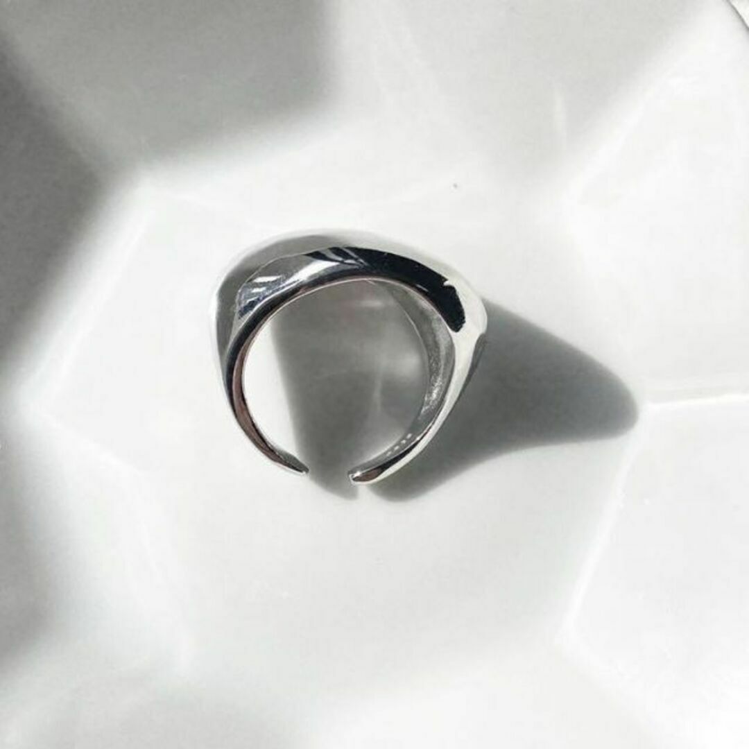 big　プレート open ring レディースのアクセサリー(リング(指輪))の商品写真