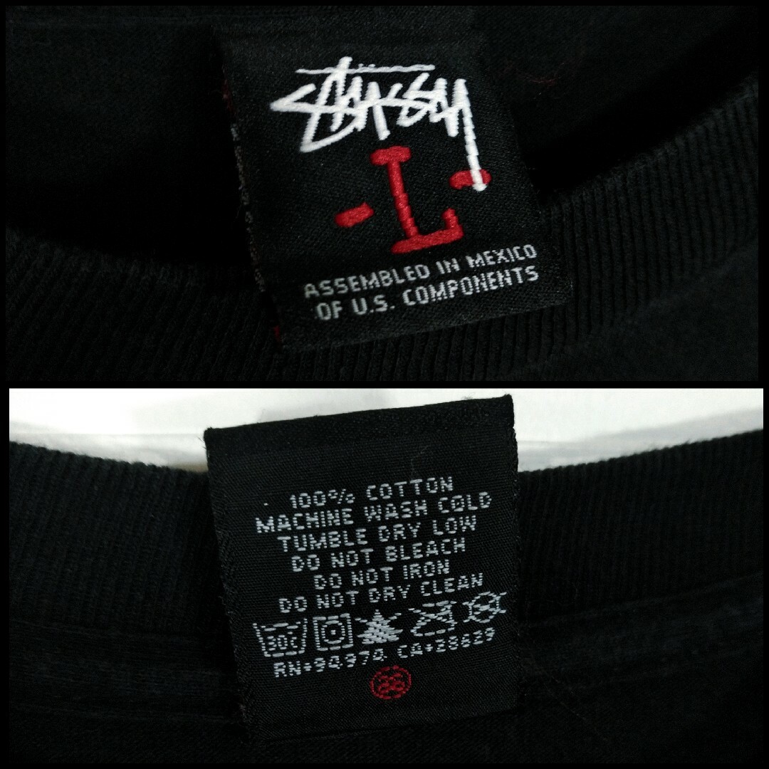 STUSSY(ステューシー)の【STUSSY】00s' vintage スモークデザイン　リフレクターTシャツ メンズのトップス(Tシャツ/カットソー(半袖/袖なし))の商品写真