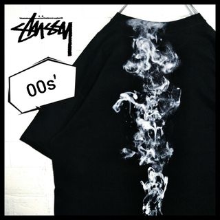 STUSSY - 【STUSSY】00s' vintage スモークデザイン　リフレクターTシャツ