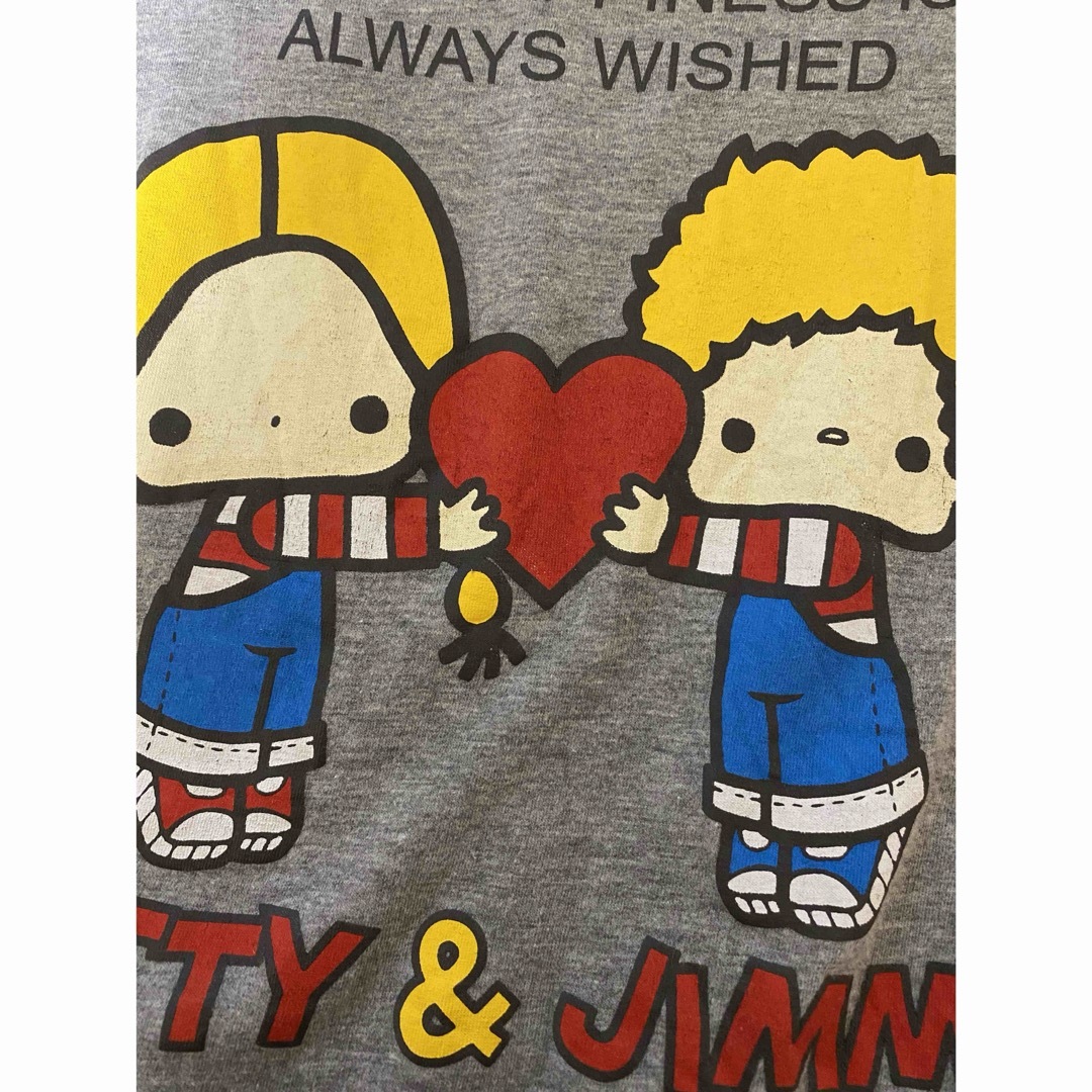 サンリオ(サンリオ)のパティ＆ジミー 半袖Tシャツ M グレー レディースのトップス(Tシャツ(半袖/袖なし))の商品写真