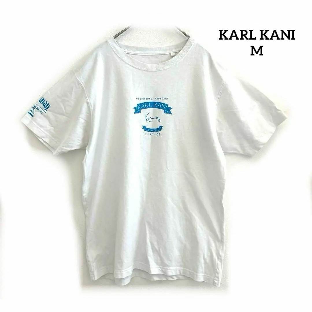 カールカナイ　KARL KANI  Tシャツ vintage ホワイト 綿 M メンズのトップス(Tシャツ/カットソー(半袖/袖なし))の商品写真