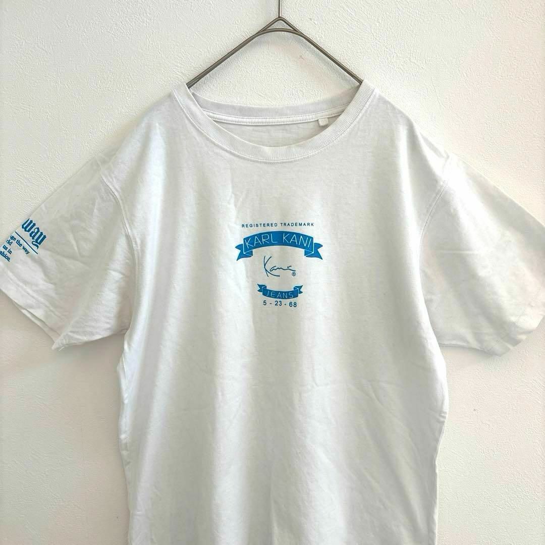 カールカナイ　KARL KANI  Tシャツ vintage ホワイト 綿 M メンズのトップス(Tシャツ/カットソー(半袖/袖なし))の商品写真