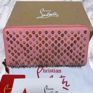 クリスチャンルブタン(Christian Louboutin)の新品未使用 クリスチャンルブタン パネトーネ スタッズ 長財布 ピンク(長財布)