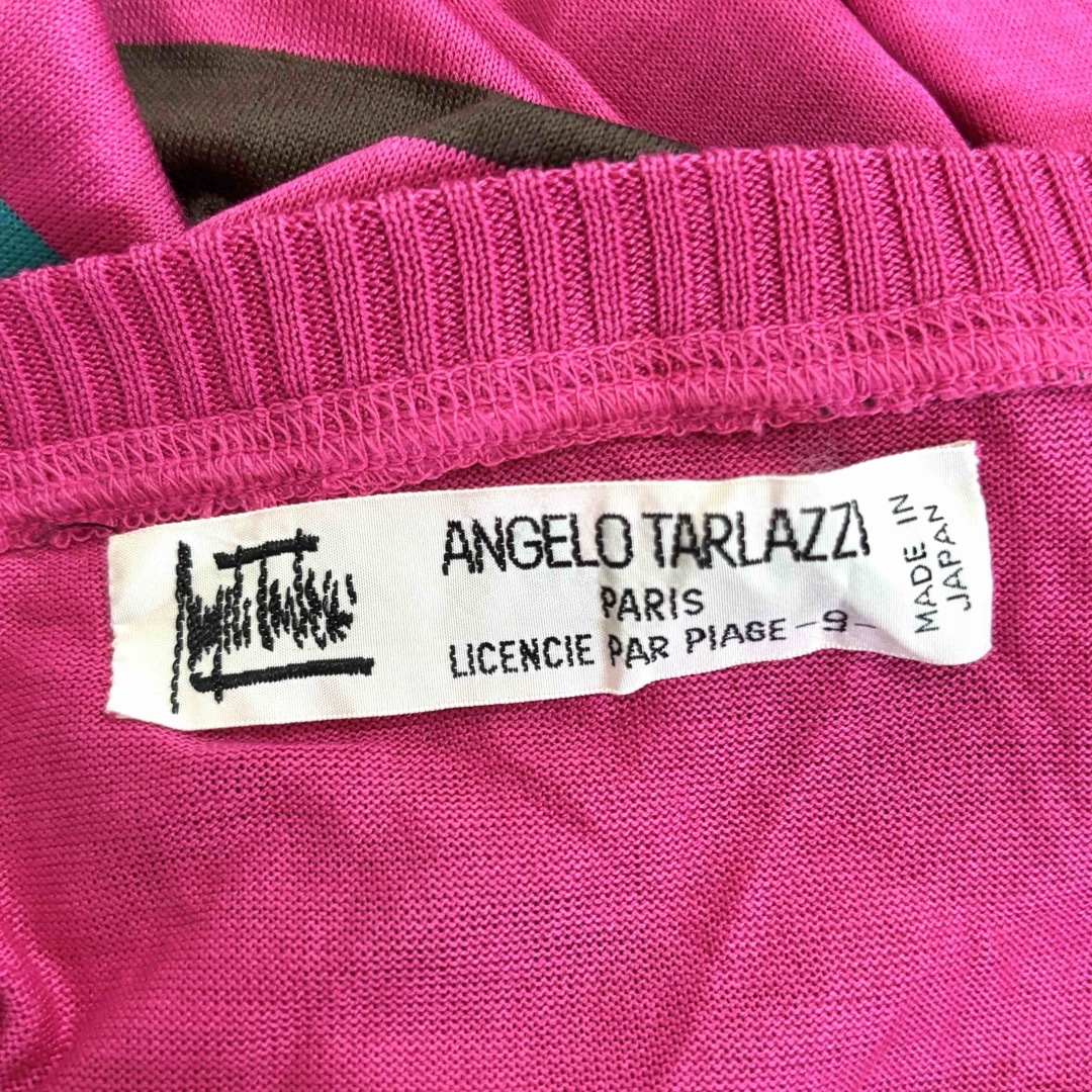 ANGELO TARLAZZIアンジェロタルラッチ日本製Tシャツカラーワンピース レディースのワンピース(ひざ丈ワンピース)の商品写真