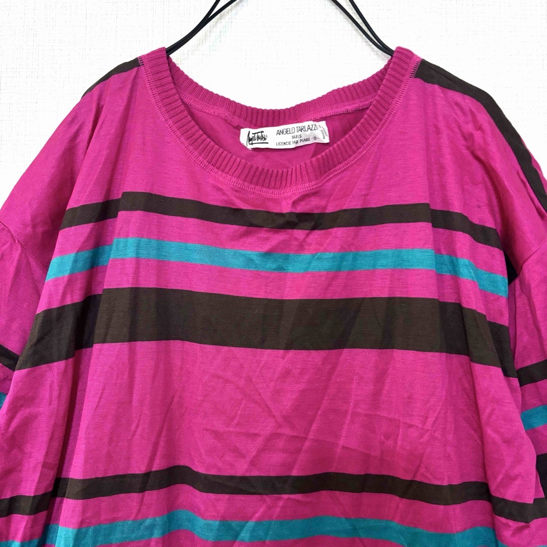 ANGELO TARLAZZIアンジェロタルラッチ日本製Tシャツカラーワンピース レディースのワンピース(ひざ丈ワンピース)の商品写真