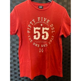 フィフティーファイブディーエスエル(55DSL)の55DSL DIESEL ディーゼル Tシャツ tee red(Tシャツ/カットソー(半袖/袖なし))