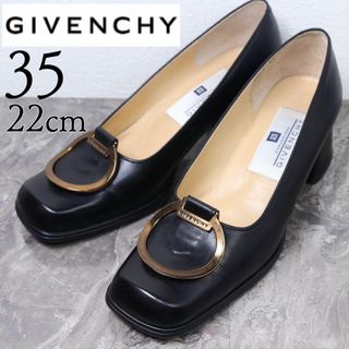 【極美品】GIVENCHY ジバンシイ 22 ロゴ サークル 金具 パンプス