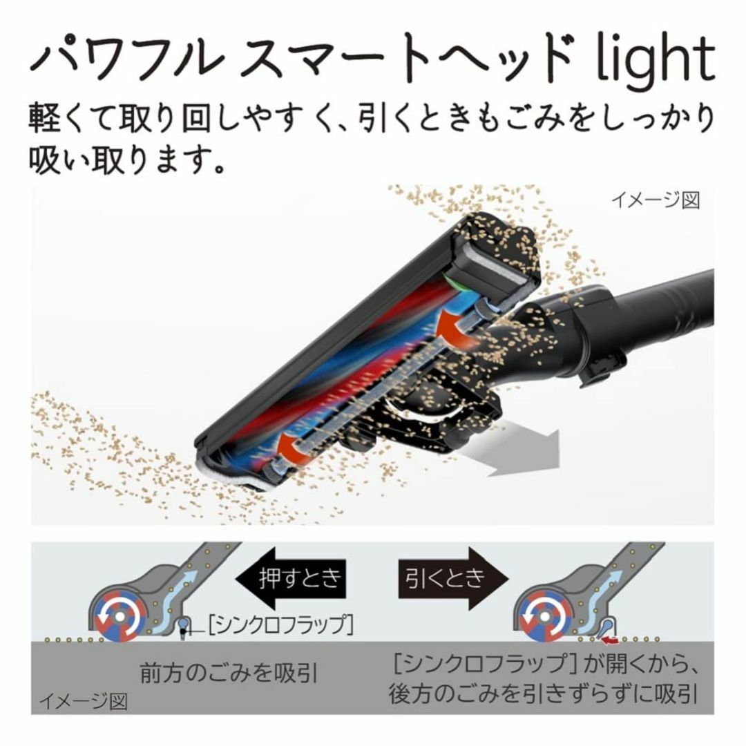 日立(HITACHI) 掃除機 ラクかる コードレス スティッククリーナー PV スマホ/家電/カメラの生活家電(その他)の商品写真