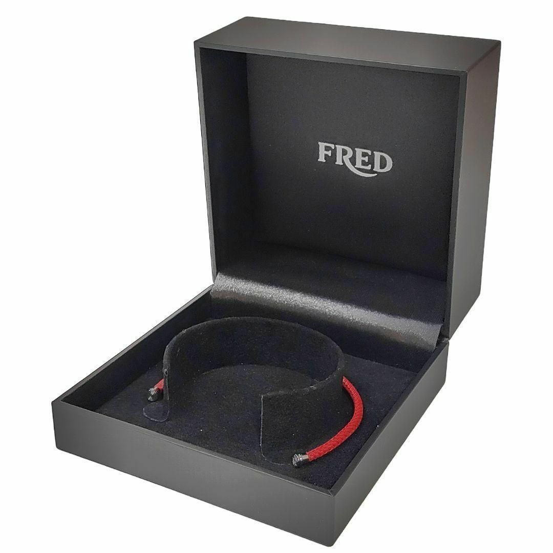 FRED(フレッド)のFRED フレッド フォース 10 MM ブレスレット　レザーケーブル レッド レディースのアクセサリー(ブレスレット/バングル)の商品写真
