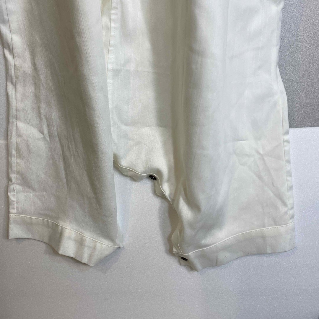 オーバーオール  白  ゆったりサイズ 夏向け レディースのパンツ(その他)の商品写真