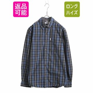 US企画 カーハート チェック ボタンダウン 長袖 シャツ メンズ M / Carhartt 長袖シャツ ワーク コットン マルチカラー ポケット付き 廃盤(シャツ)