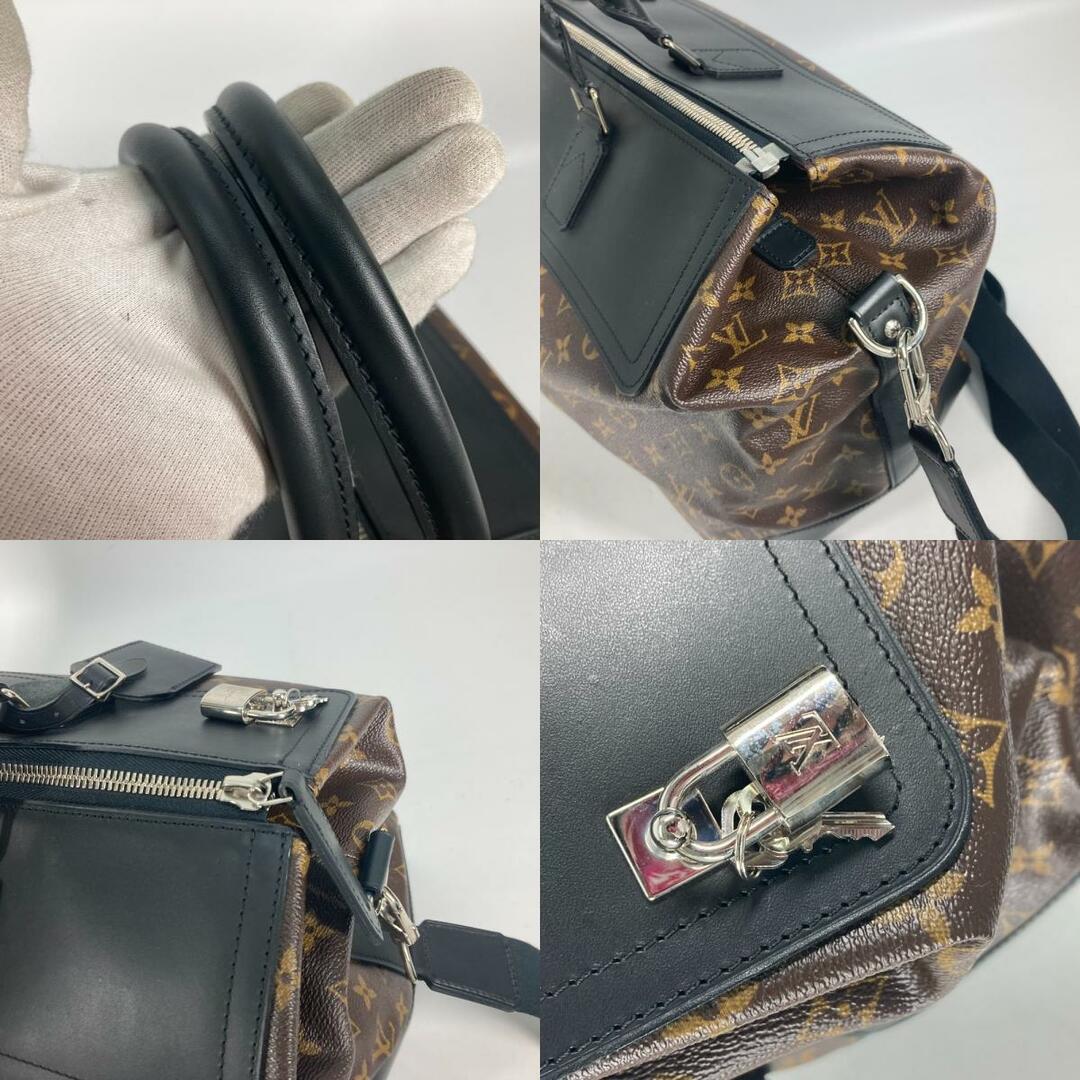 LOUIS VUITTON(ルイヴィトン)のルイヴィトン LOUIS VUITTON ネオグリニッジ M56716 モノグラムマカサー 2WAY ショルダーバッグ トートバッグ 旅行バッグ ボストンバッグ モノグラムキャンバス ブラウン 美品 メンズのバッグ(ボストンバッグ)の商品写真