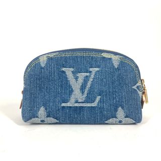 LOUIS VUITTON - ルイヴィトン LOUIS VUITTON ポシェット・コスメティック PM M24316 LV リミックス モノグラムデニム ポーチ モノグラムデニムキャンバス ブルー 未使用