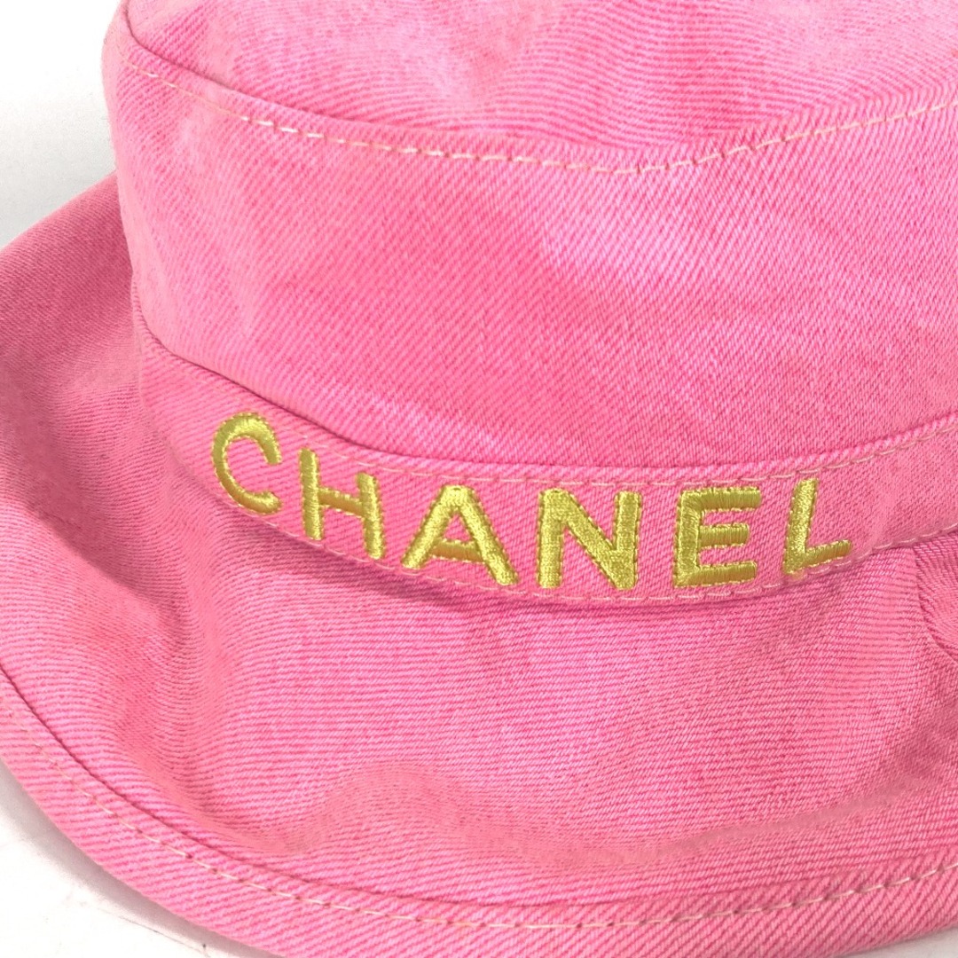 CHANEL(シャネル)のシャネル CHANEL ロゴ 21S ハット帽 帽子 バケットハット ボブハット ハット コットン ピンク レディースの帽子(ハット)の商品写真