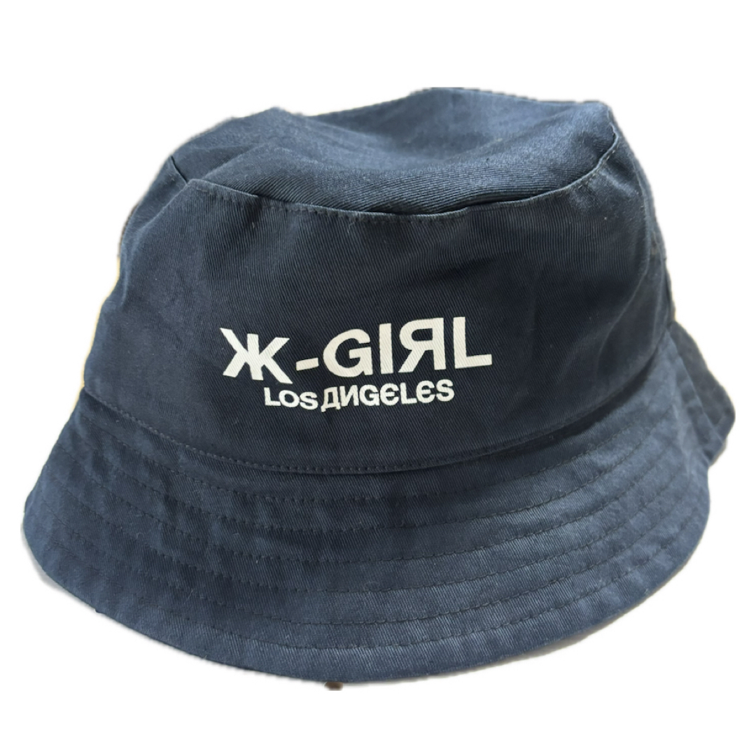 X-girl(エックスガール)の【X-girl】バケットハット/バケハ/ブラック レディースの帽子(ハット)の商品写真