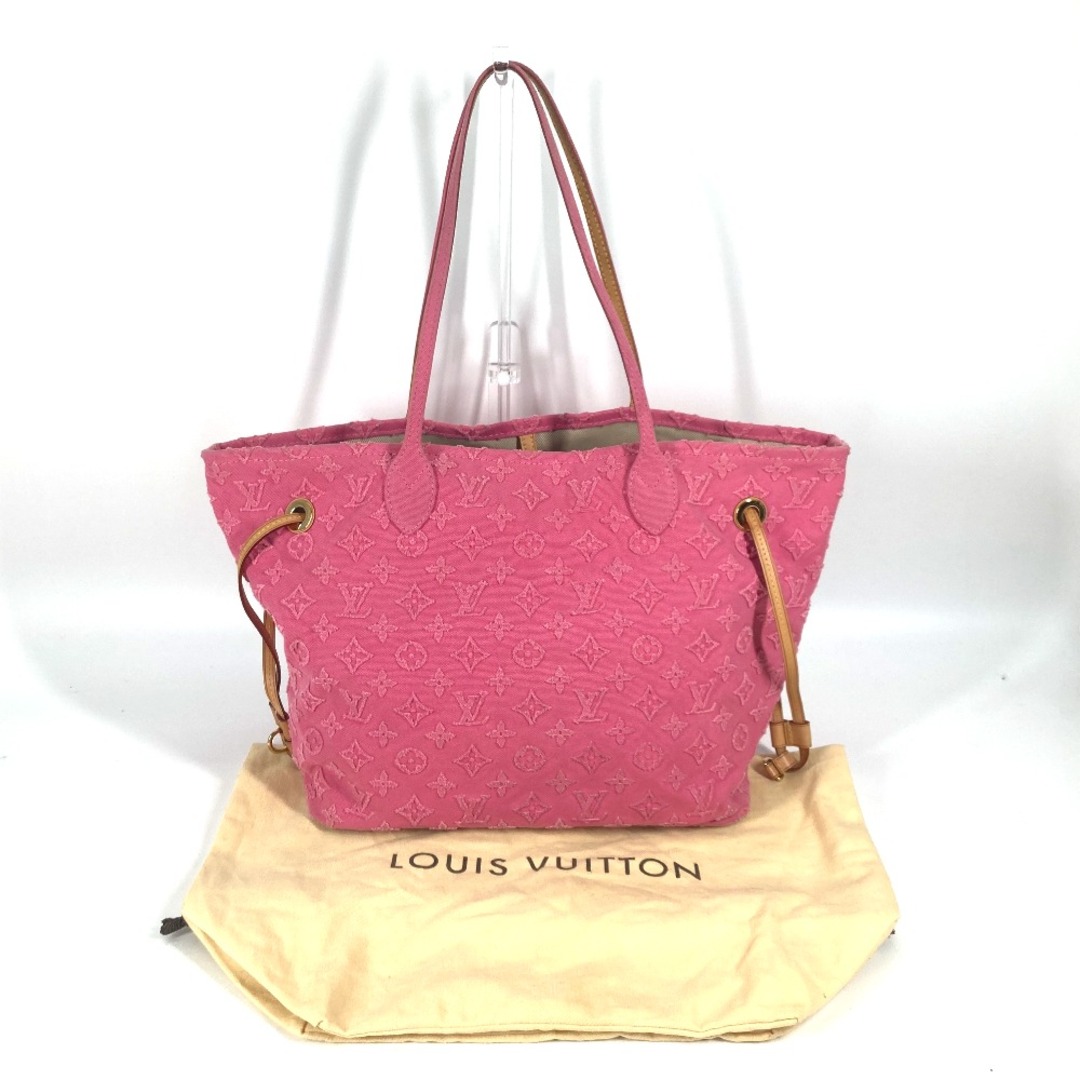 LOUIS VUITTON(ルイヴィトン)のルイヴィトン LOUIS VUITTON ネヴァーフルMM M40834 モノグラム・アップリケ デニム ショルダーバッグ カバン 肩掛け トートバッグ モノグラムデニム ローズ ピンク レディースのバッグ(トートバッグ)の商品写真