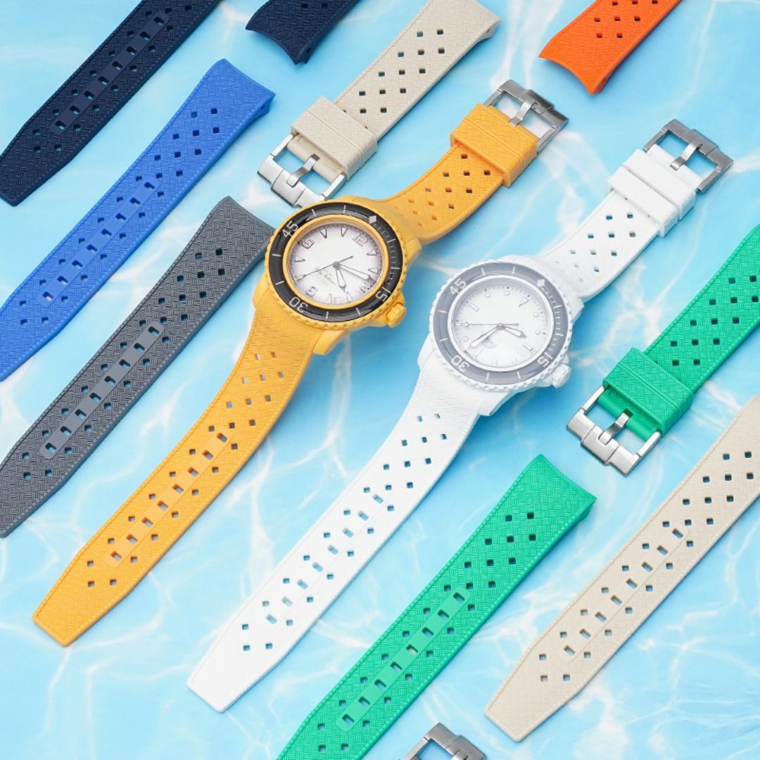 PLANCPAIN×Swatch トロピックタイプラバー イエロー メンズの時計(ラバーベルト)の商品写真