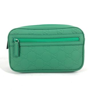 グッチ(Gucci)のグッチ GUCCI GG ラバーエフェクト ベルトバッグ ‎771422  カバン ベルトバッグ クロス ショルダーバッグ ボディバッグ ラバー グリーン 未使用(ボディーバッグ)