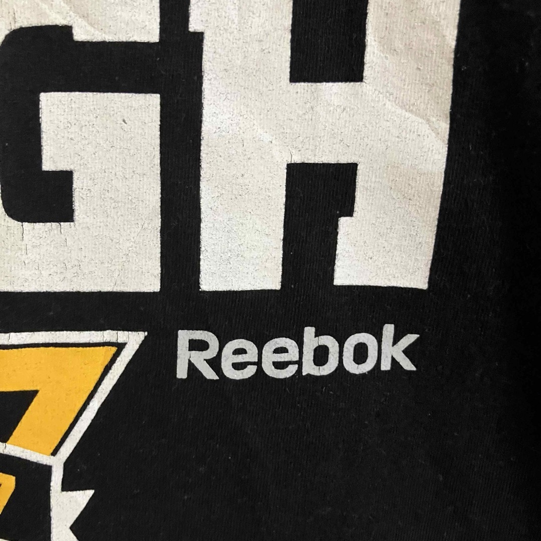 Reebok(リーボック)のReebokリーボックNHLペンギンズ優勝記念Tシャツ超オーバーサイズ黒tシャツ メンズのトップス(Tシャツ/カットソー(半袖/袖なし))の商品写真