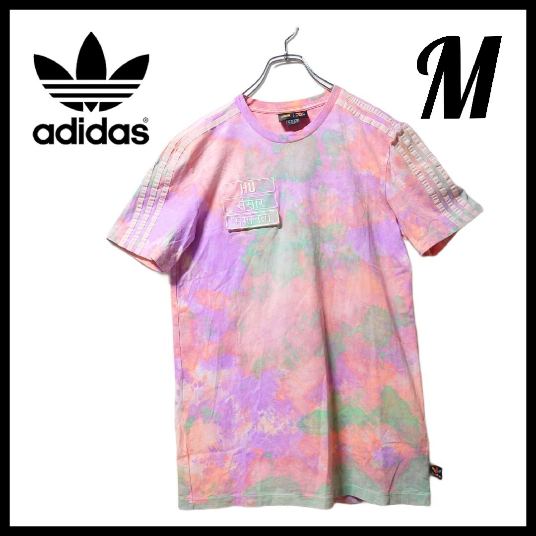 adidas(アディダス)のadidas×ファレルウィリアムス★Tシャツワンピース★M★レディース レディースのワンピース(ミニワンピース)の商品写真