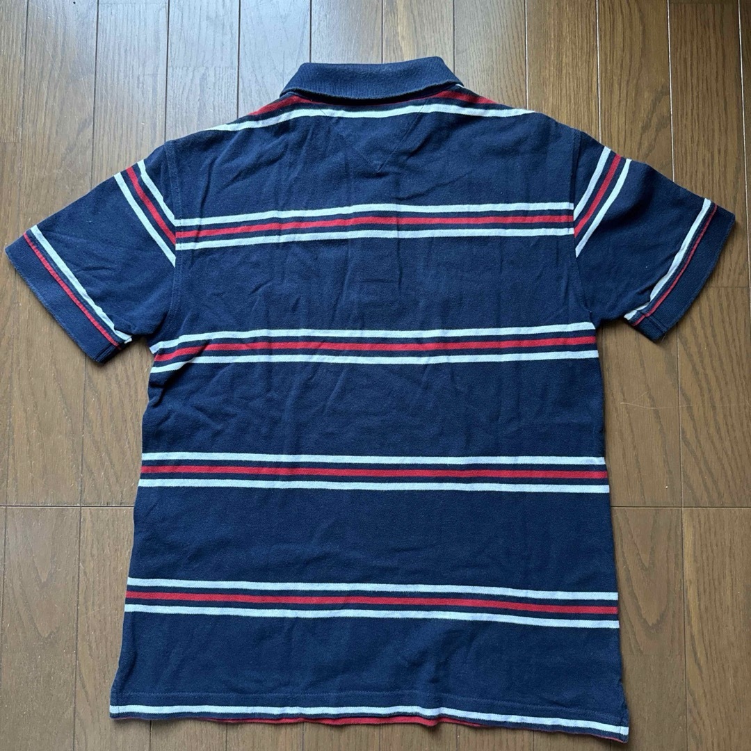 TOMMY HILFIGER(トミーヒルフィガー)のTOMMY HILFIGER キッズ S ボーダー ポロシャツ ネイビー キッズ/ベビー/マタニティのキッズ服男の子用(90cm~)(Tシャツ/カットソー)の商品写真