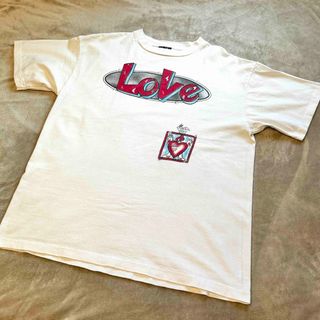 セントマイケル LOVE Tシャツ エンジェル XL ホワイト 綿 SS TEE(Tシャツ/カットソー(半袖/袖なし))