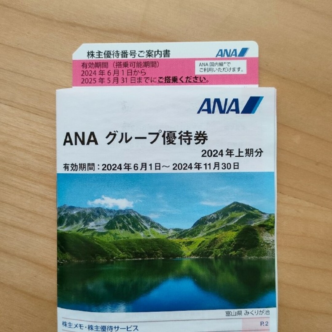 ANA(全日本空輸)(エーエヌエー(ゼンニッポンクウユ))のANA 株主優待 チケットの乗車券/交通券(航空券)の商品写真